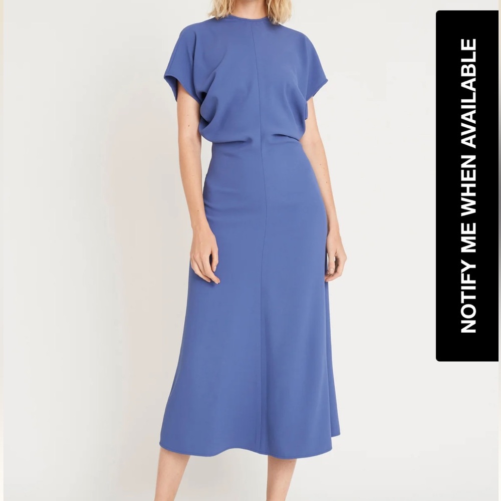 New Luxely Theo Drape Dress - Gray Blue, Size 0, Unworn